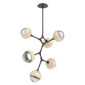 Cabochon LED Chandelier in Flat Bronze (404|CHB0093-VA-FB-C-001-L1-TR)