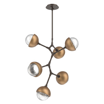 Cabochon LED Chandelier in Flat Bronze (404|CHB0093-VA-FB-C-001-L1-NB)
