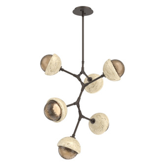 Cabochon LED Chandelier in Flat Bronze (404|CHB0093-VA-FB-B-001-L1-TR)