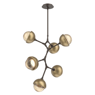 Cabochon LED Chandelier in Flat Bronze (404|CHB0093-VA-FB-A-001-L1-GB)