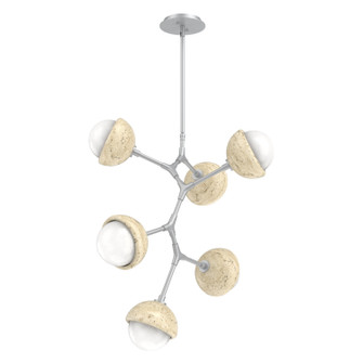 Cabochon LED Chandelier in Classic Silver (404|CHB0093-VA-CS-WL-001-L3-TR)