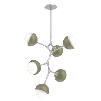 Cabochon LED Chandelier in Classic Silver (404|CHB0093-VA-CS-WL-001-L3-GE)