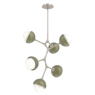 Cabochon LED Chandelier in Beige Silver (404|CHB0093-VA-BS-WL-001-L3-GE)