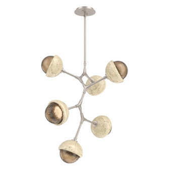 Cabochon LED Chandelier in Beige Silver (404|CHB0093-VA-BS-B-001-L3-TR)