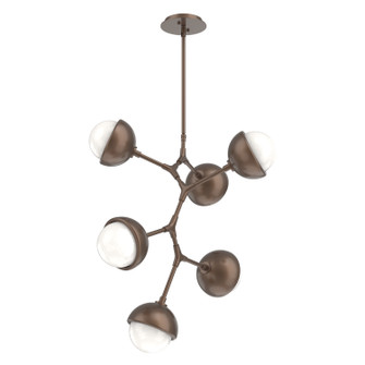 Cabochon LED Chandelier in Burnished Bronze (404|CHB0093-VA-BB-WL-001-L3-MS)