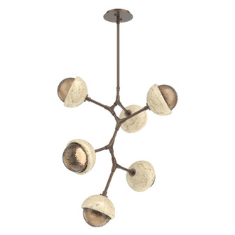 Cabochon LED Chandelier in Burnished Bronze (404|CHB0093-VA-BB-B-001-L1-TR)