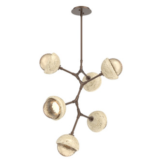 Cabochon LED Chandelier in Burnished Bronze (404|CHB0093-VA-BB-A-001-L1-TR)