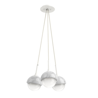 Cabochon LED Pendant in Salt White (404|CHB0093-0E-WI-WL-C01-L3-WM)