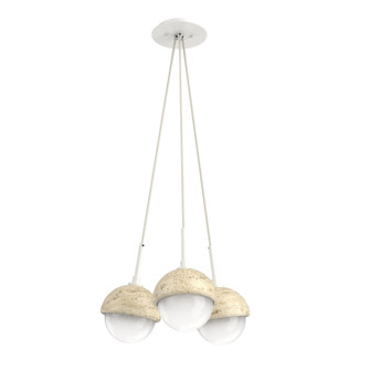 Cabochon LED Pendant in Salt White (404|CHB0093-0E-WI-WL-C01-L3-TR)