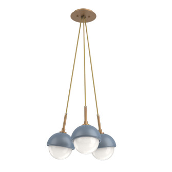 Cabochon LED Pendant in Novel Brass (404|CHB0093-0E-NB-WL-C01-L3-BU)