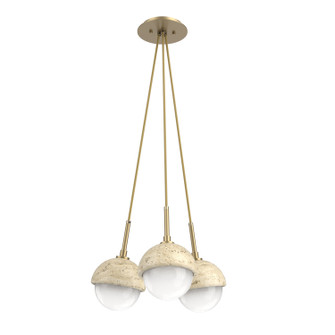 Cabochon LED Pendant in Gilded Brass (404|CHB0093-0E-GB-WL-C01-L3-TR)