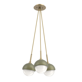 Cabochon LED Pendant in Gilded Brass (404|CHB0093-0E-GB-WL-C01-L3-GE)