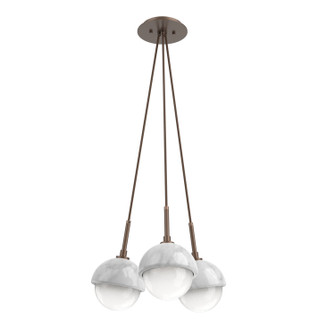 Cabochon LED Pendant in Burnished Bronze (404|CHB0093-0E-BB-WL-C01-L3-WM)
