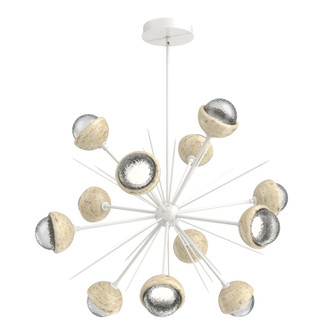 Cabochon LED Chandelier in Salt White (404|CHB0093-0B-WI-C-001-L3-TR)