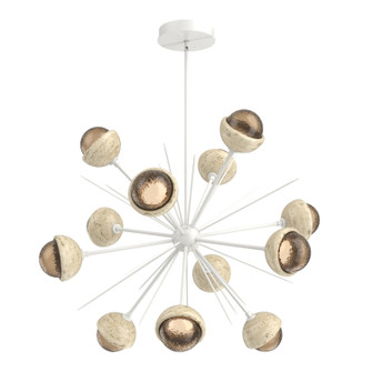 Cabochon LED Chandelier in Salt White (404|CHB0093-0B-WI-B-001-L1-TR)