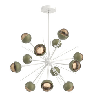 Cabochon LED Chandelier in Salt White (404|CHB0093-0B-WI-B-001-L1-GE)