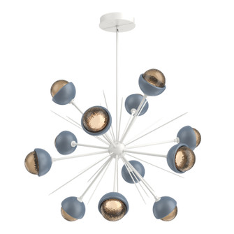 Cabochon LED Chandelier in Salt White (404|CHB0093-0B-WI-B-001-L1-BU)
