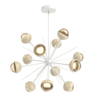 Cabochon LED Chandelier in Salt White (404|CHB0093-0B-WI-A-001-L1-TR)