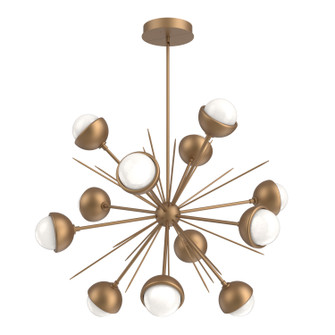 Cabochon LED Chandelier in Novel Brass (404|CHB0093-0B-NB-WL-001-L3-MS)