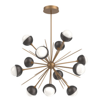 Cabochon LED Chandelier in Novel Brass (404|CHB0093-0B-NB-WL-001-L3-GP)
