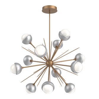 Cabochon LED Chandelier in Novel Brass (404|CHB0093-0B-NB-WL-001-L3-CS)
