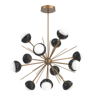 Cabochon LED Chandelier in Novel Brass (404|CHB0093-0B-NB-WL-001-L3-BM)