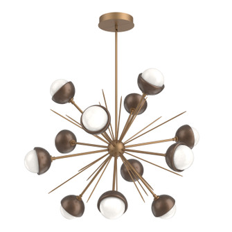 Cabochon LED Chandelier in Novel Brass (404|CHB0093-0B-NB-WL-001-L3-BB)