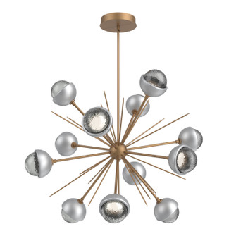 Cabochon LED Chandelier in Novel Brass (404|CHB0093-0B-NB-S-001-L3-CS)