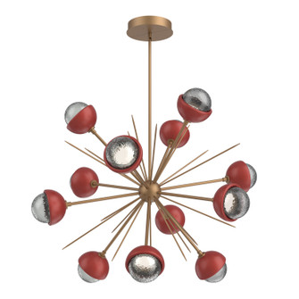 Cabochon LED Chandelier in Novel Brass (404|CHB0093-0B-NB-S-001-L1-RE)