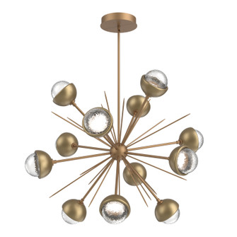 Cabochon LED Chandelier in Novel Brass (404|CHB0093-0B-NB-C-001-L3-GB)
