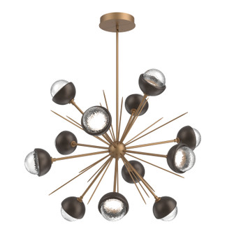 Cabochon LED Chandelier in Novel Brass (404|CHB0093-0B-NB-C-001-L3-FB)
