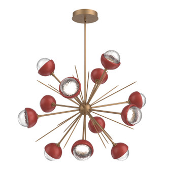 Cabochon LED Chandelier in Novel Brass (404|CHB0093-0B-NB-C-001-L1-RE)