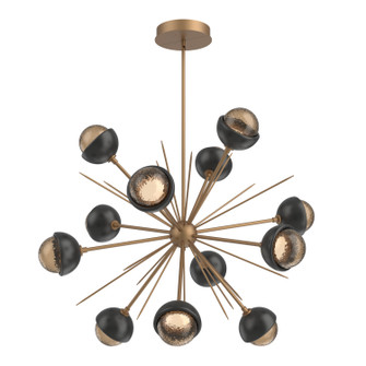 Cabochon LED Chandelier in Novel Brass (404|CHB0093-0B-NB-B-001-L3-MB)