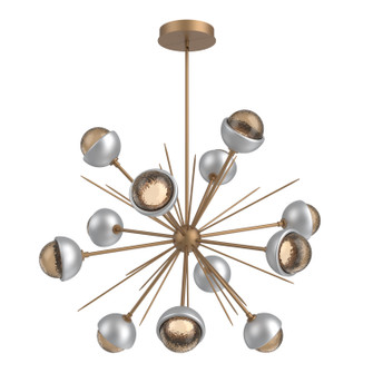 Cabochon LED Chandelier in Novel Brass (404|CHB0093-0B-NB-B-001-L3-CS)