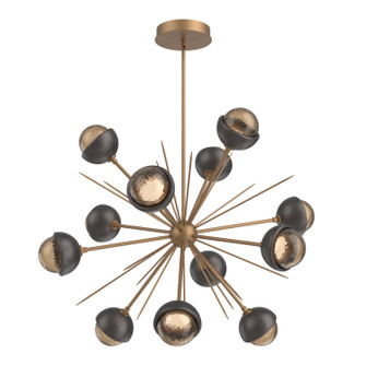 Cabochon LED Chandelier in Novel Brass (404|CHB0093-0B-NB-B-001-L1-GP)