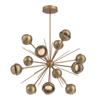 Cabochon LED Chandelier in Novel Brass (404|CHB0093-0B-NB-B-001-L1-GB)