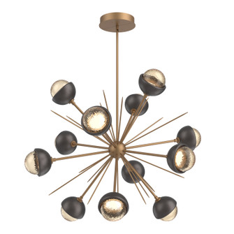 Cabochon LED Chandelier in Novel Brass (404|CHB0093-0B-NB-A-001-L1-GP)