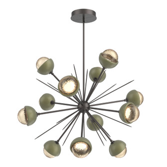 Cabochon LED Chandelier in Graphite (404|CHB0093-0B-GP-A-001-L1-GE)