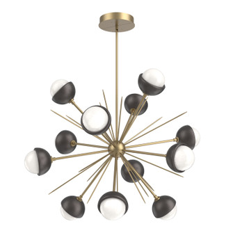 Cabochon LED Chandelier in Gilded Brass (404|CHB0093-0B-GB-WL-001-L3-GP)