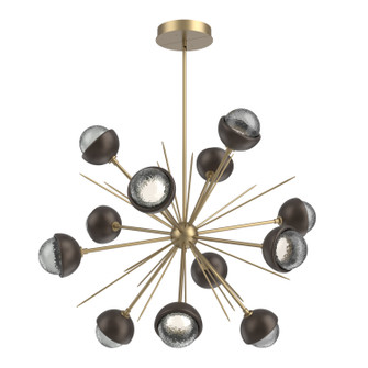 Cabochon LED Chandelier in Gilded Brass (404|CHB0093-0B-GB-S-001-L3-FB)
