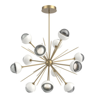 Cabochon LED Chandelier in Gilded Brass (404|CHB0093-0B-GB-S-001-L1-WI)