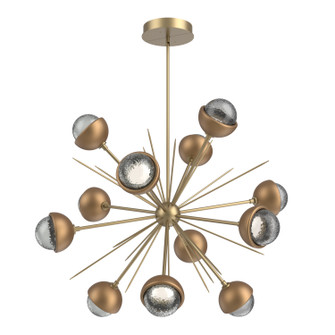Cabochon LED Chandelier in Gilded Brass (404|CHB0093-0B-GB-S-001-L1-NB)