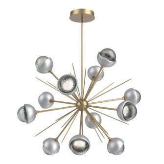 Cabochon LED Chandelier in Gilded Brass (404|CHB0093-0B-GB-S-001-L1-CS)