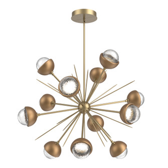 Cabochon LED Chandelier in Gilded Brass (404|CHB0093-0B-GB-C-001-L3-NB)