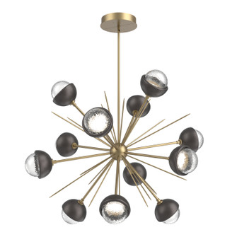 Cabochon LED Chandelier in Gilded Brass (404|CHB0093-0B-GB-C-001-L3-GP)