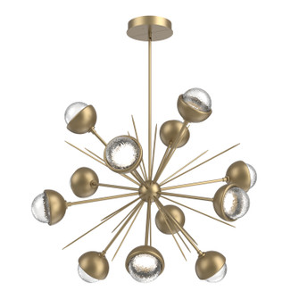 Cabochon LED Chandelier in Gilded Brass (404|CHB0093-0B-GB-C-001-L1-MS)