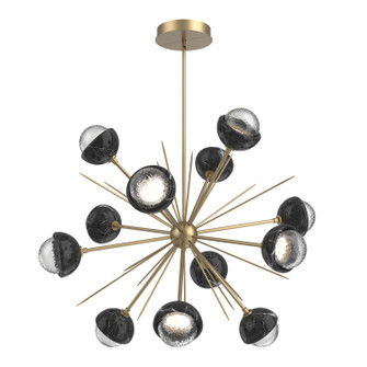 Cabochon LED Chandelier in Gilded Brass (404|CHB0093-0B-GB-C-001-L1-BM)
