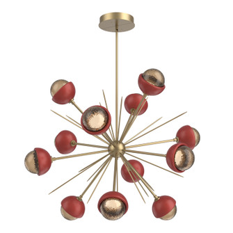 Cabochon LED Chandelier in Gilded Brass (404|CHB0093-0B-GB-B-001-L1-RE)