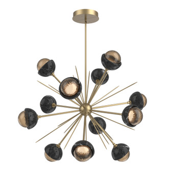 Cabochon LED Chandelier in Gilded Brass (404|CHB0093-0B-GB-B-001-L1-BM)