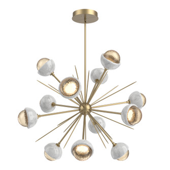 Cabochon LED Chandelier in Gilded Brass (404|CHB0093-0B-GB-A-001-L3-WM)